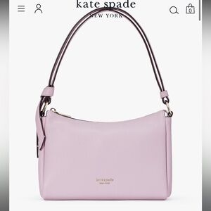 Knott medium shoulder violet bag
